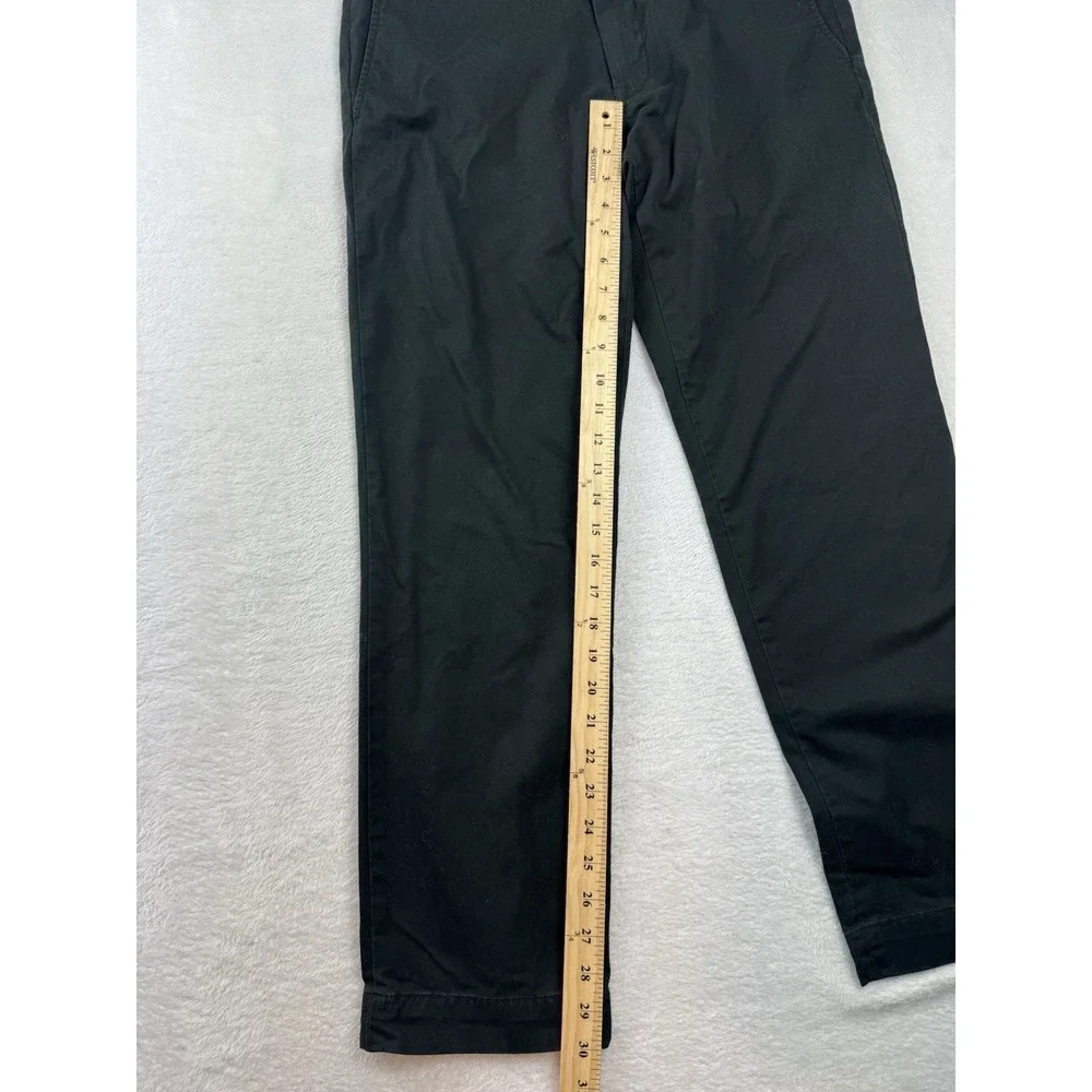 Polo Ralph Lauren Black Polo Chino Pants Mens 33x30 Stretch Straight Fit